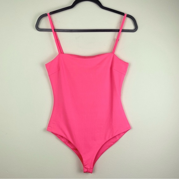 Princess Polly Neon Pink Aarush Bodysuit, Size 4 Small Lined Sleeveless Tank Top - Picture 2 of 11